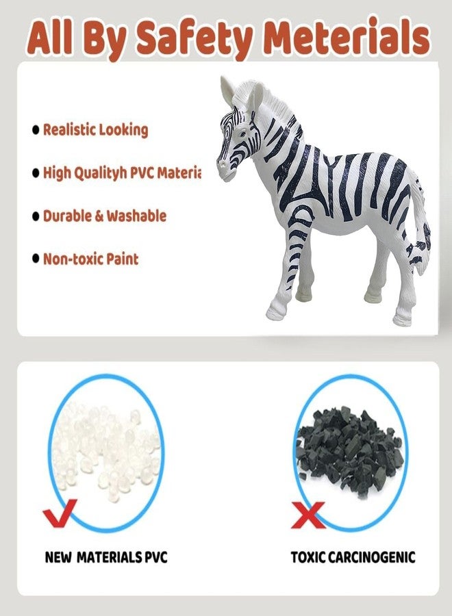 Mallexo مجموعة ألعاب حيوانات الغابة من ماليكسو للأطفال، 27 قطعة، مجموعة ألعاب حيوانات حديقة الحيوانات البرية للأولاد والبنات، أسد ونمر، حيوانات سفاري الغابة، ألعاب حيوانات المزرعة، مجسمات حيوانات سفاري، هدايا عيد ميلاد للأطفال - Image 4